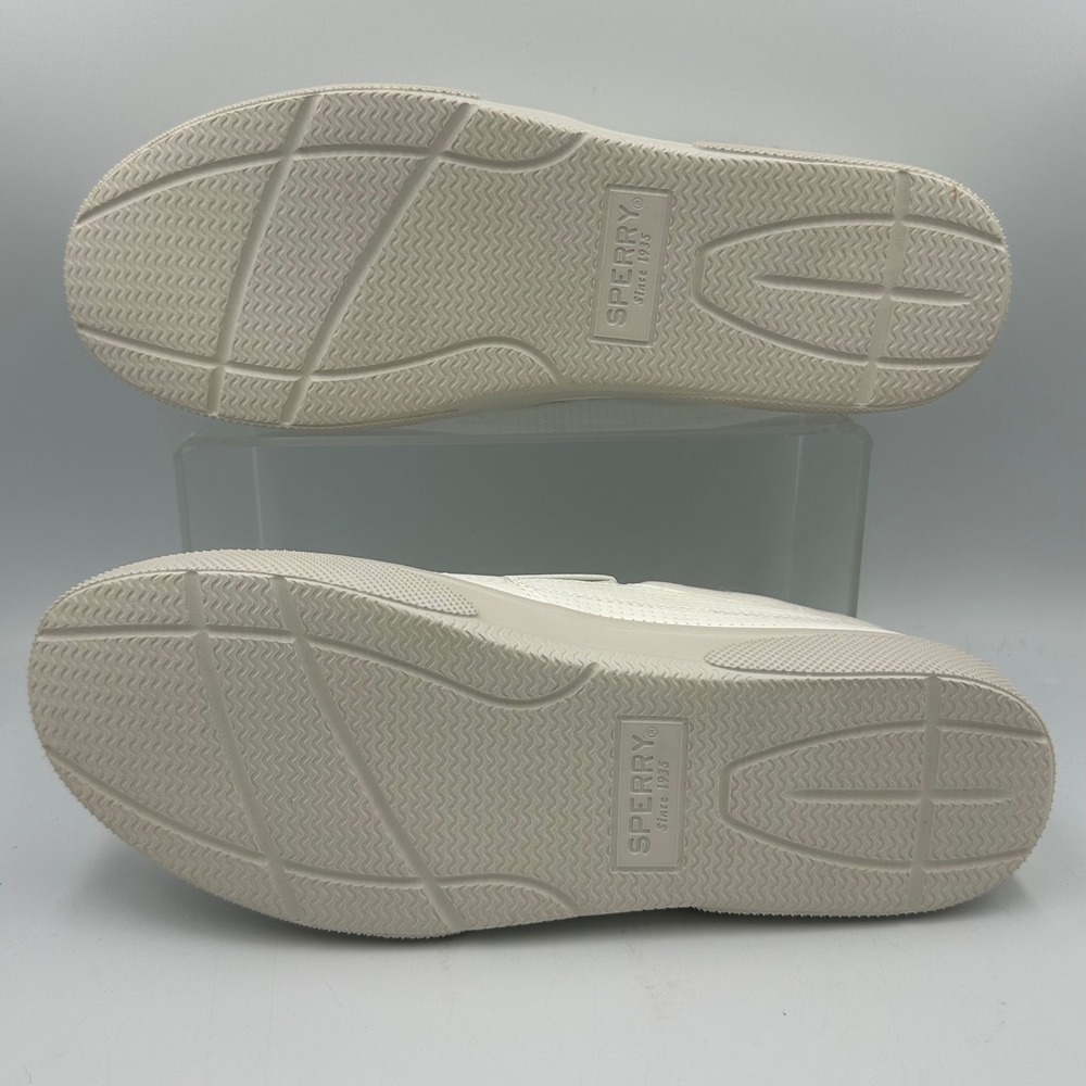Sperry Halyard PlushStep Slip On Sneaker Shoes Mens 10M White Coastal Preppy NIB - Picture 6 of 14